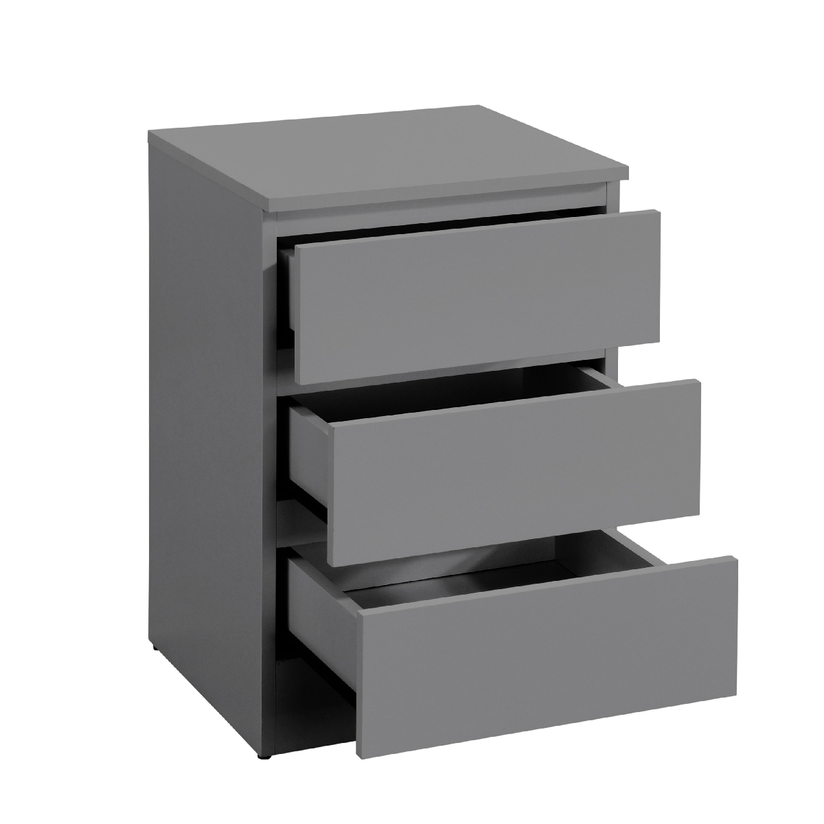 Oslo 3 Drawer Bedside Table - Birlea