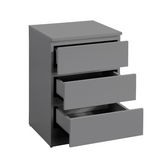 Oslo 3 Drawer Bedside Table - Birlea