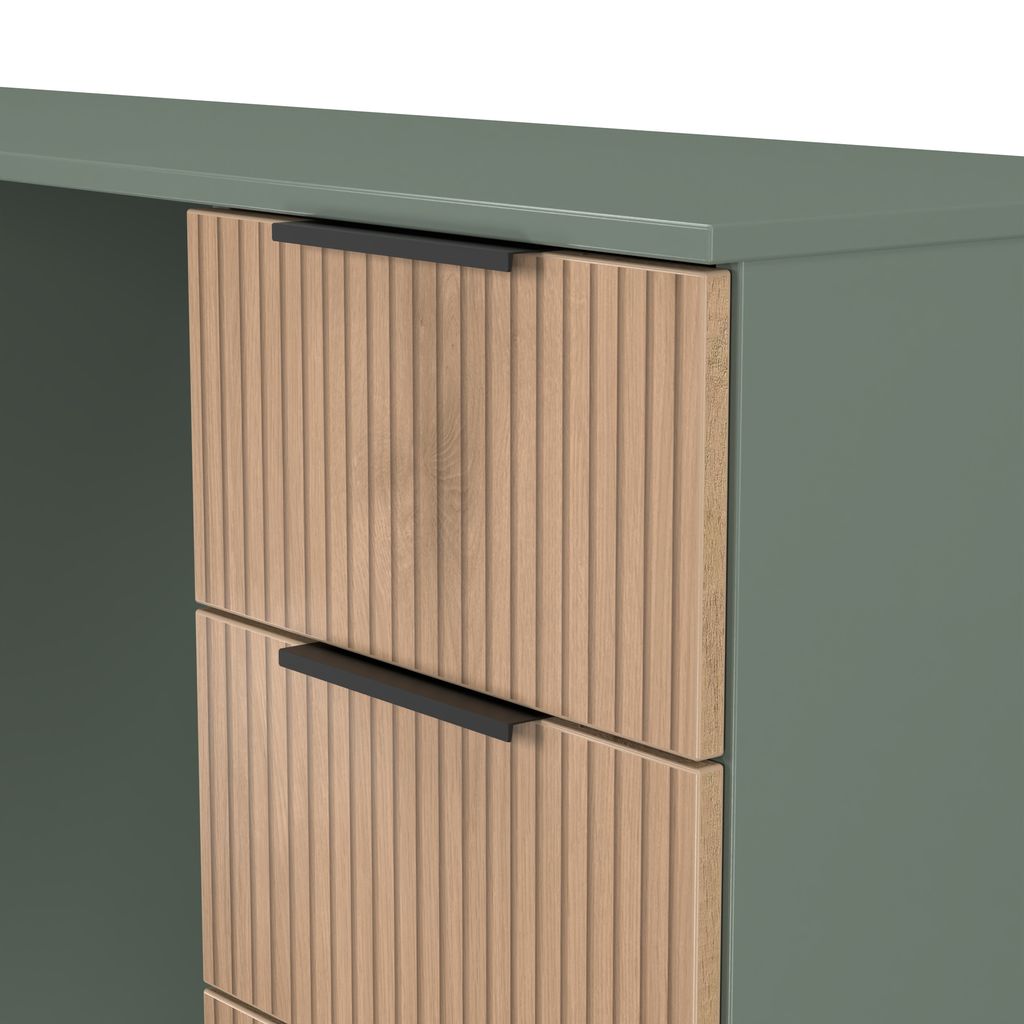 Java 6 Drawer Double Pedestal Desk
