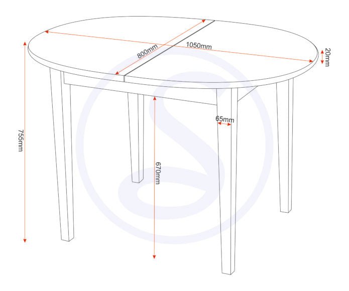 Oxford Extending Dining Table Set with 4 Chairs - Seconique