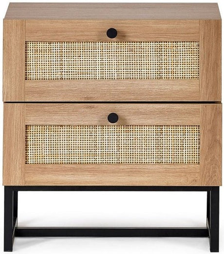 Padstow 2 Drawer Bedside Chest - Julian Bowen