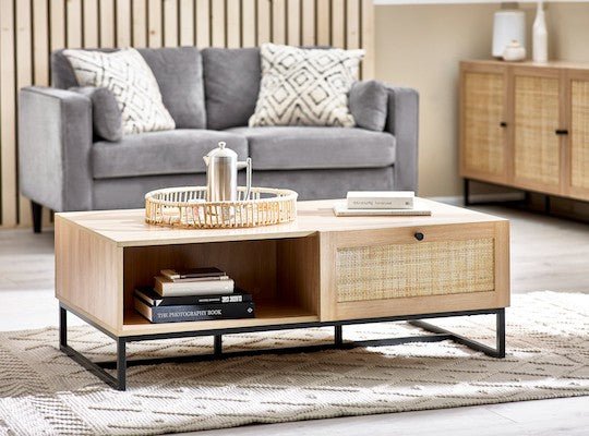 Padstow 2 Drawer Coffee Table - Julian Bowen