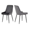 Pair of Avery Velvet Chairs - Seconique