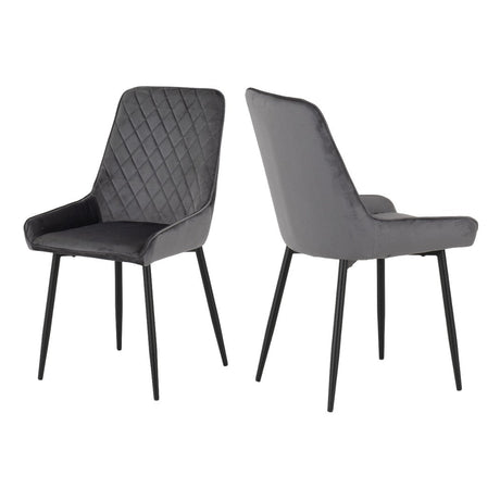 Pair of Avery Velvet Chairs - Seconique