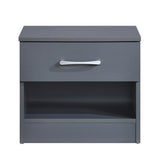 Pair of Highbury 1 Drawer Open Shelf Bedside Tables - Swish Furniture