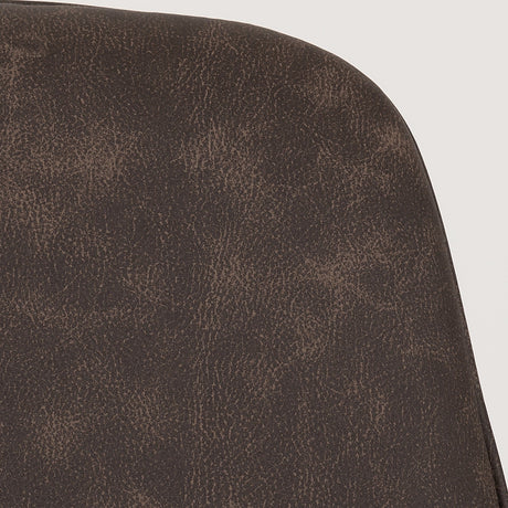 Pair of Quebec Faux Leather Stools - Seconique