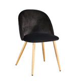 Pair of Venice Velvet Dining Chairs - LPD