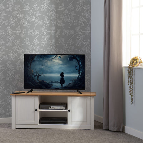 Panama 2 Door 1 Shelf TV Unit - Seconique