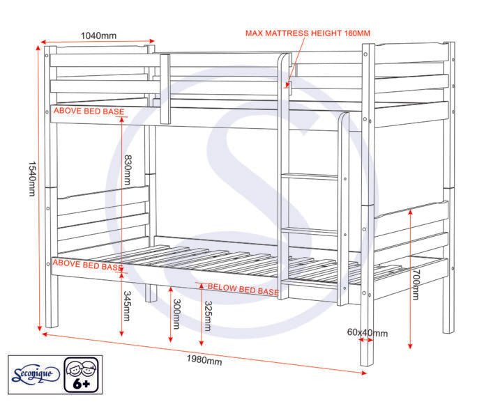 Panama Bunk Bed - Seconique