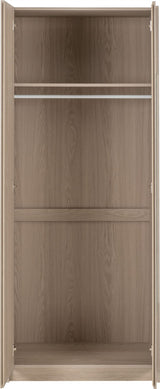 Paris 2 Door Mirrored Wardrobe - Seconique