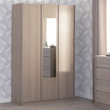 Paris 3 Door Mirrored Wardrobe - Seconique