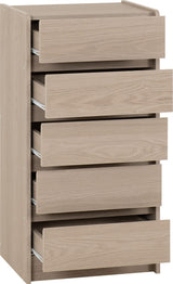 Paris 5 Drawer Chest - Seconique