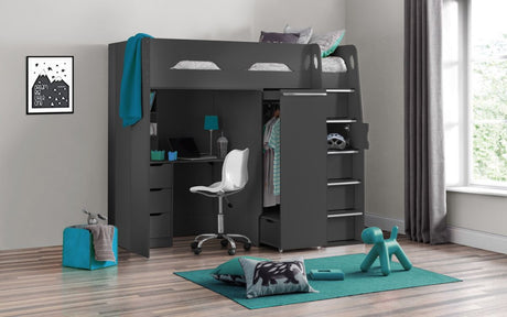 Pegasus High Sleeper Bed Frame - Julian Bowen