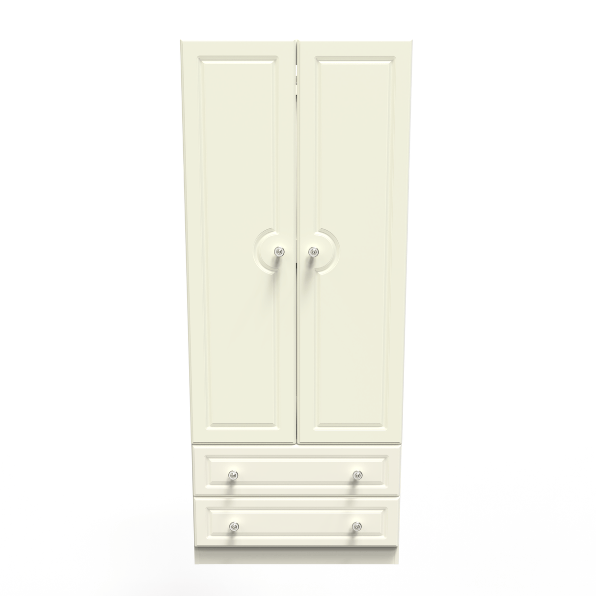 Pembroke 2 Door 2 Drawer Wardrobe - Welcome Furniture
