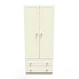 Pembroke 2 Door 2 Drawer Wardrobe - Welcome Furniture
