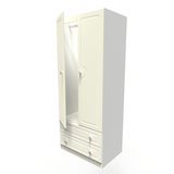 Pembroke 2 Door 2 Drawer Wardrobe - Welcome Furniture