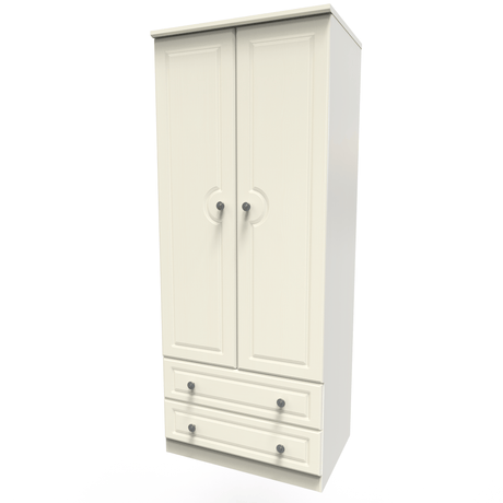 Pembroke 2 Door 2 Drawer Wardrobe - Welcome Furniture