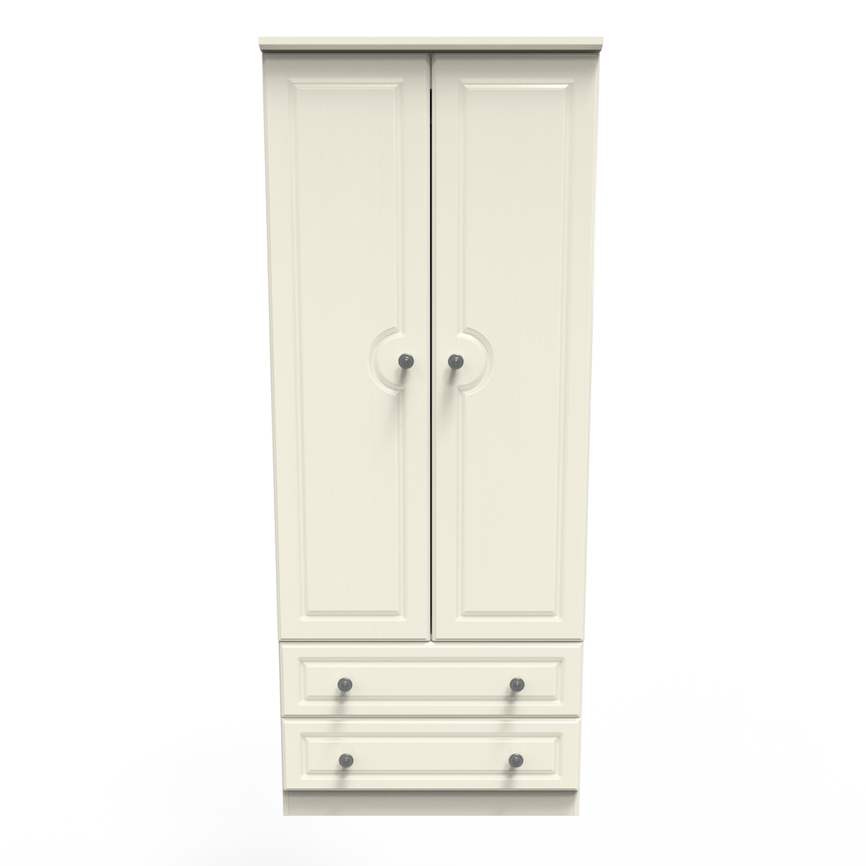 Pembroke 2 Door 2 Drawer Wardrobe - Welcome Furniture