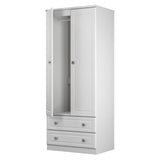 Pembroke 2 Door 2 Drawer Wardrobe - Welcome Furniture