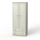 Pembroke 2 Door 2 Drawer Wardrobe - Welcome Furniture