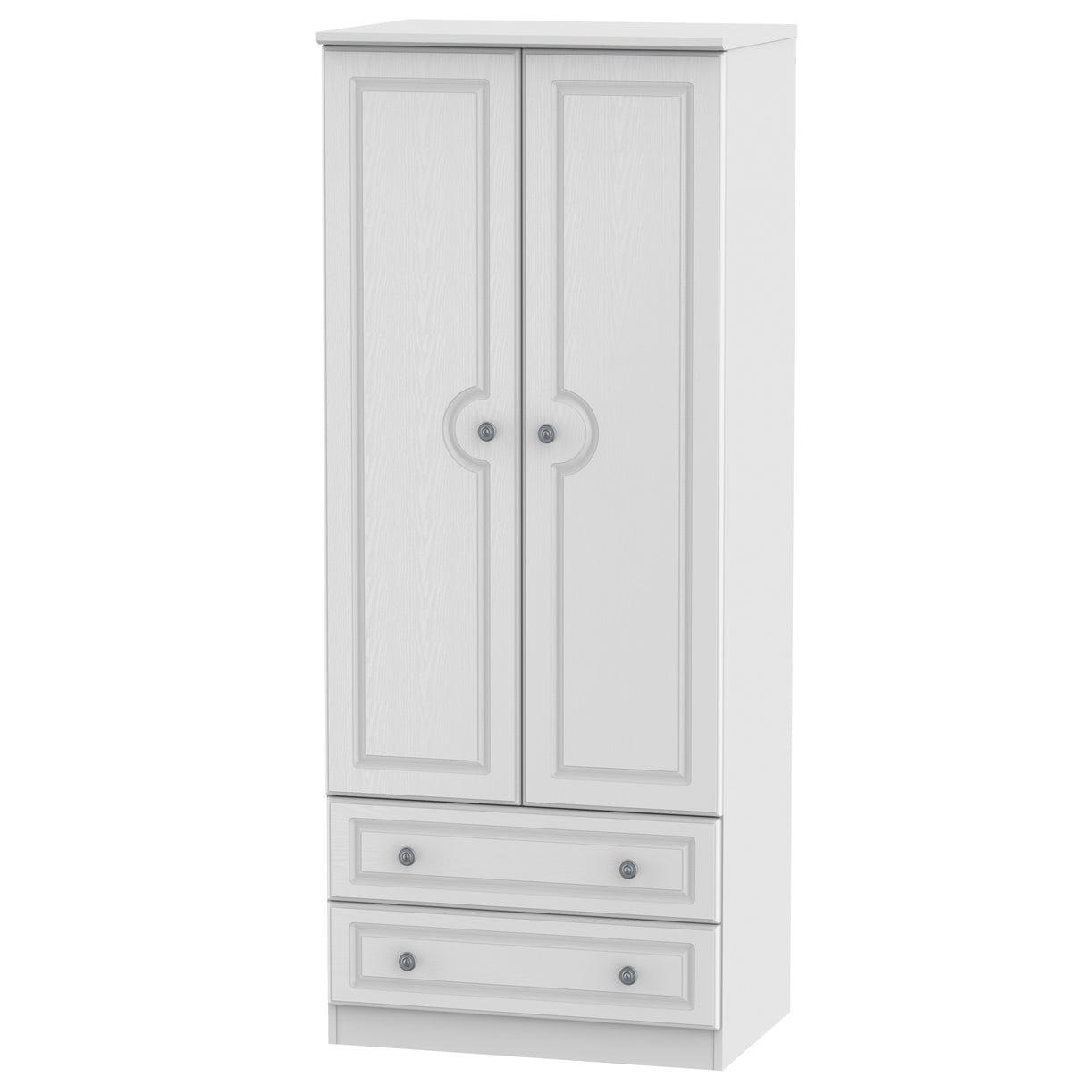 Pembroke 2 Door 2 Drawer Wardrobe - Welcome Furniture