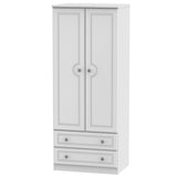 Pembroke 2 Door 2 Drawer Wardrobe - Welcome Furniture