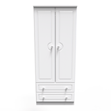 Pembroke 2 Door 2 Drawer Wardrobe - Welcome Furniture