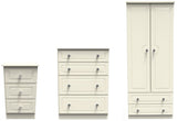 Pembroke 3 Drawer Bedside, 4 Drawer Chest & Wardrobe - Welcome Furniture