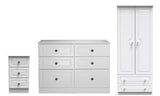 Pembroke 3 Drawer Bedside, 6 Drawer Chest & Wardrobe - Welcome Furniture