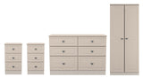 Pembroke 3 Drawer Bedside, 6 Drawer Chest & Wardrobe - Welcome Furniture