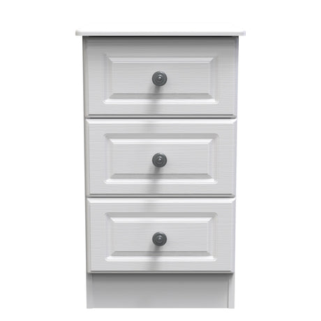 Pembroke 3 Drawer Bedside Cabinet - Welcome Furniture