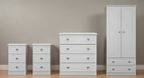 Pembroke 3 Drawer Bedsides, 4 Drawer Chest & Wardrobe - Welcome Furniture