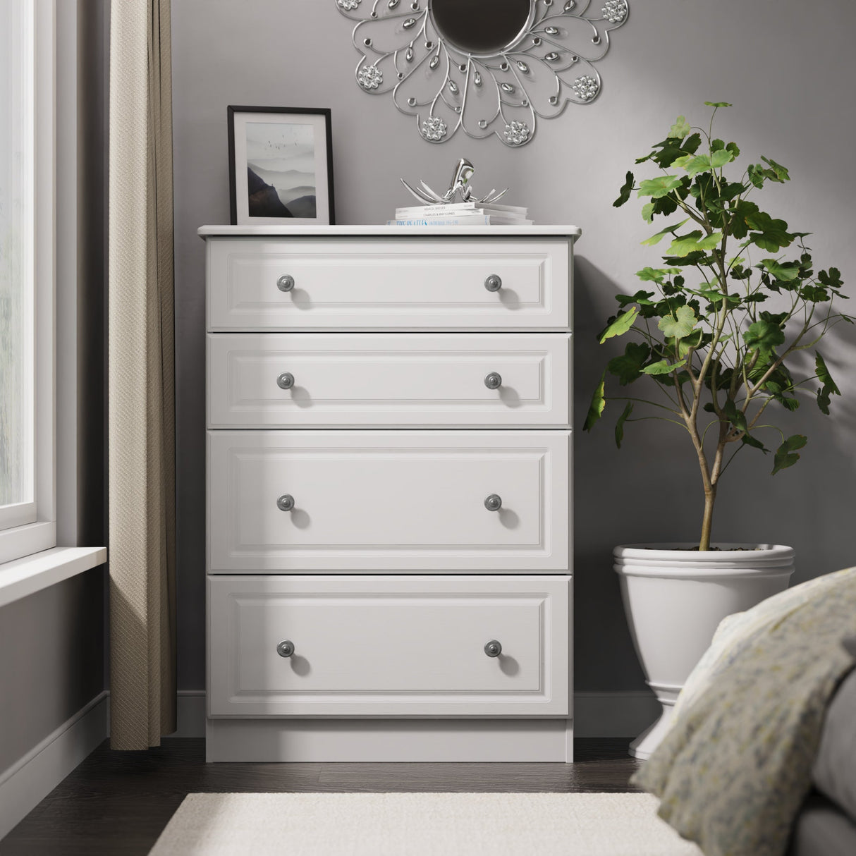 Pembroke 4 Drawer Deep Chest - Welcome Furniture