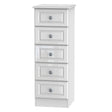 Pembroke 5 Drawer Bedside Cabinet - Welcome Furniture