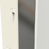 Pembroke Cream 2 Door 2 Drawer Mirrored Wardrobe - Welcome Furniture