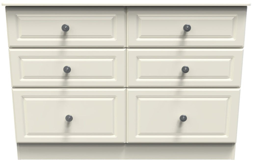 Pembroke Wardrobe, 3 Drawer Bedisde & 6 Drawer Chest - Welcome Furniture
