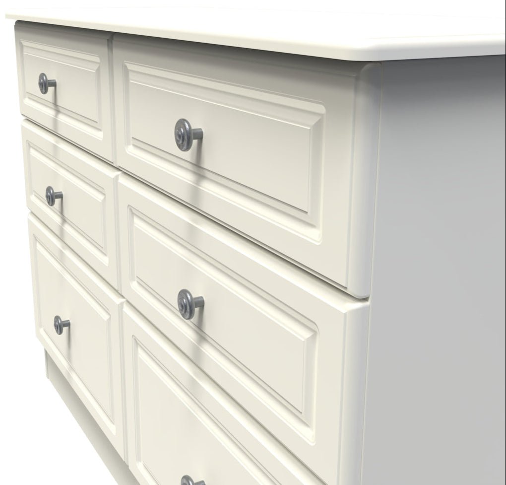 Pembroke Wardrobe, 3 Drawer Bedisde & 6 Drawer Chest - Welcome Furniture