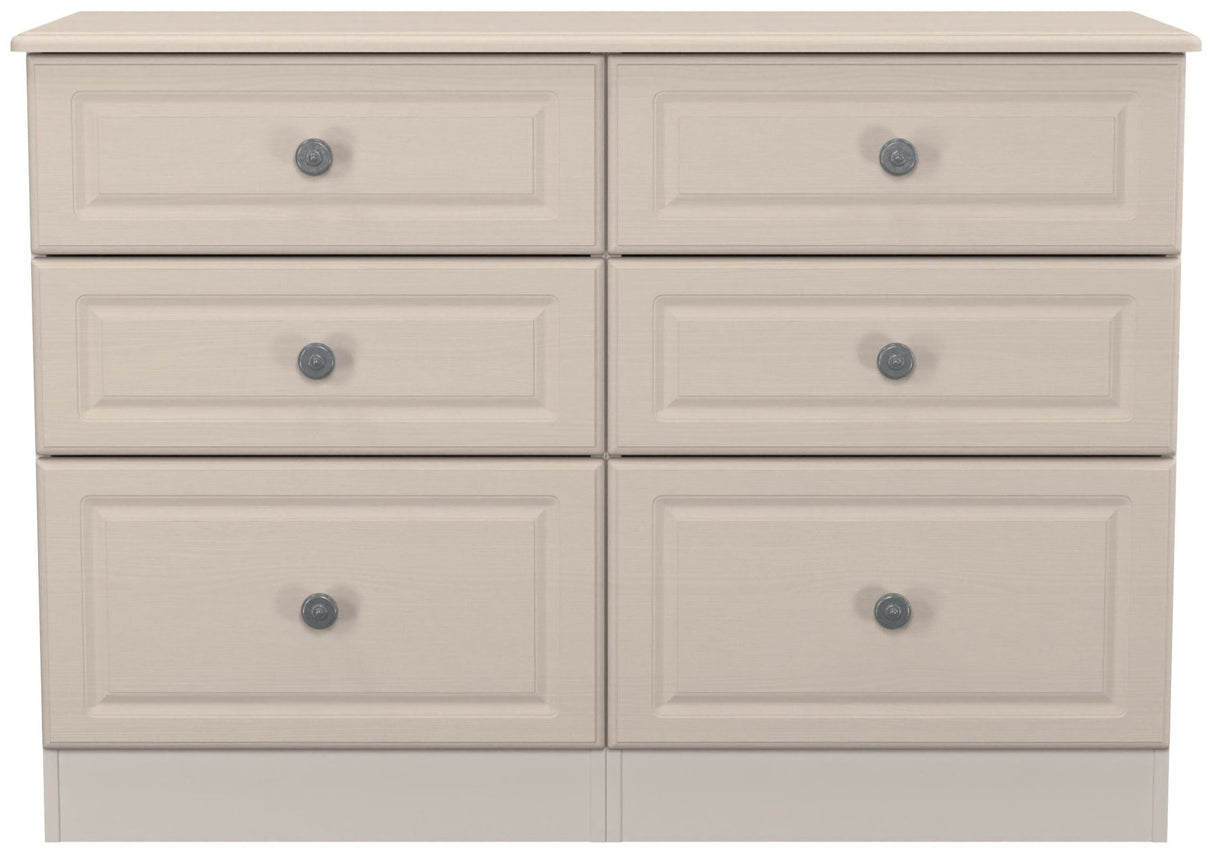 Pembroke Wardrobe, 3 Drawer Bedisde & 6 Drawer Chest - Welcome Furniture