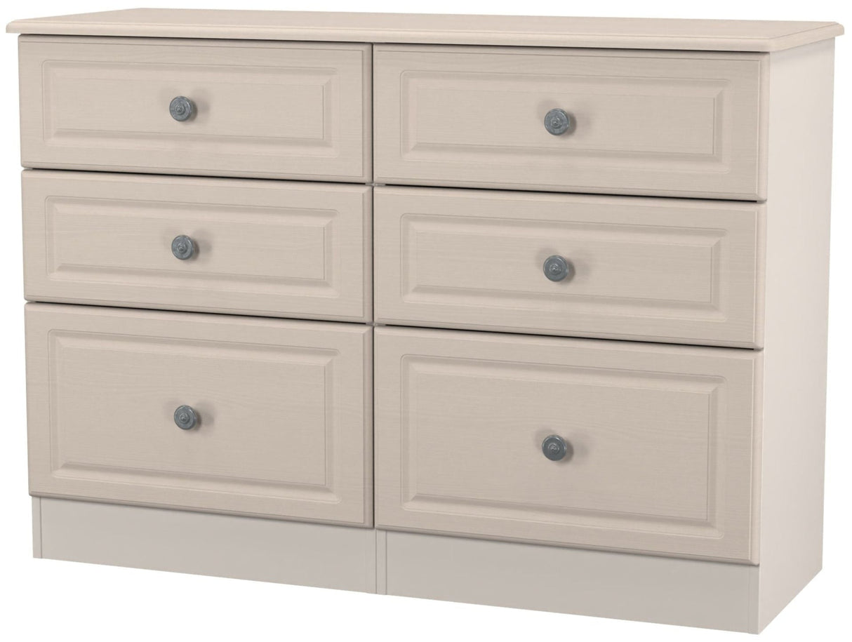 Pembroke Wardrobe, 3 Drawer Bedisde & 6 Drawer Chest - Welcome Furniture