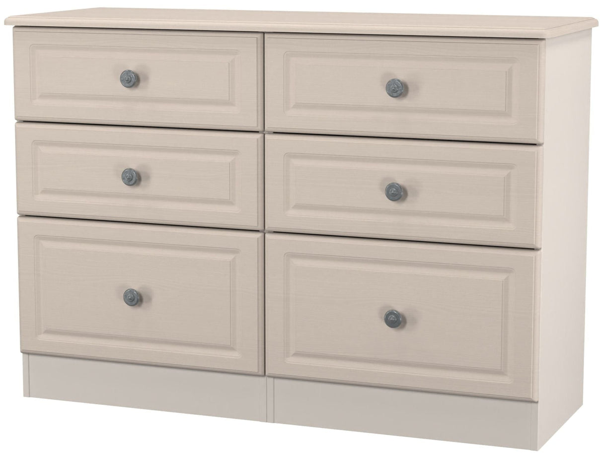 Pembroke Wardrobe, 3 Drawer Bedisde & 6 Drawer Chest - Welcome Furniture