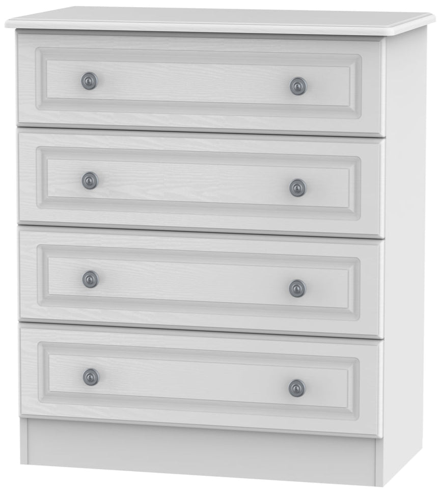 Pembroke Wardrobe, 3 Drawer Bedside & 4 Drawer Chest - Welcome Furniture