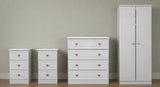 Pembroke Wardrobe, 3 Drawer Bedsides & 4 Drawer Chest - Welcome Furniture