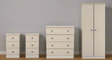 Pembroke Wardrobe, 3 Drawer Bedsides & 4 Drawer Chest - Welcome Furniture