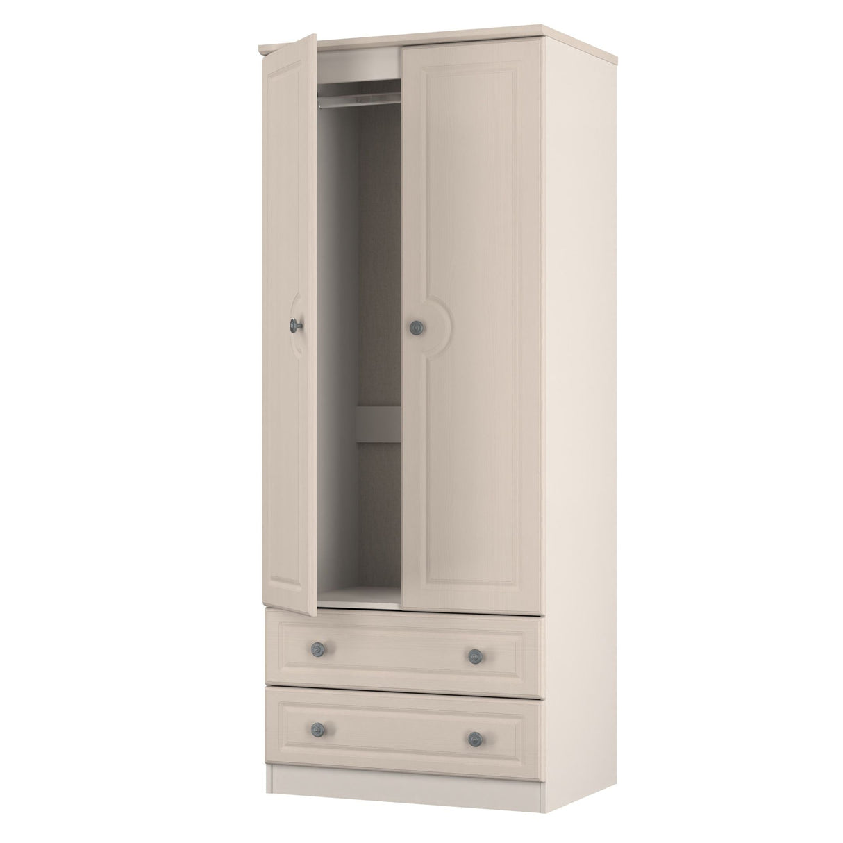 Pembroke Wardrobe, 3 Drawer Bedsides & 6 Drawer Chest - Welcome Furniture