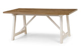 Pembroke Oak Veneer & Ivory Dining Table