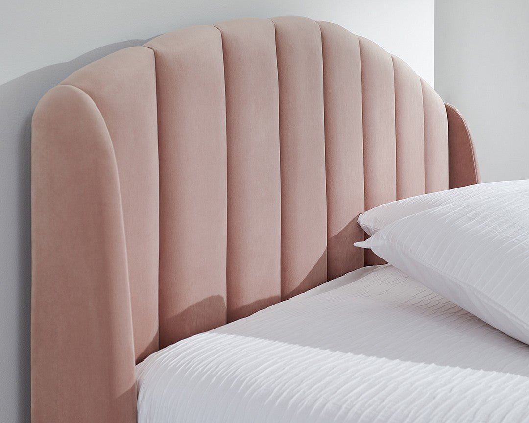Pettine Velvet Ottoman Bed - GFW