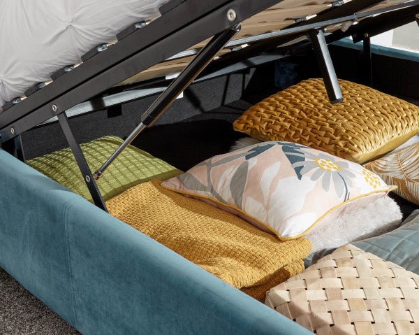 Pettine Velvet Ottoman Bed - GFW