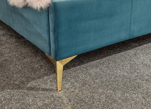 Pettine Velvet Ottoman Bed - GFW