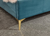 Pettine Velvet Ottoman Bed - GFW