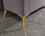 Pettine Velvet Ottoman Storage Bench - GFW